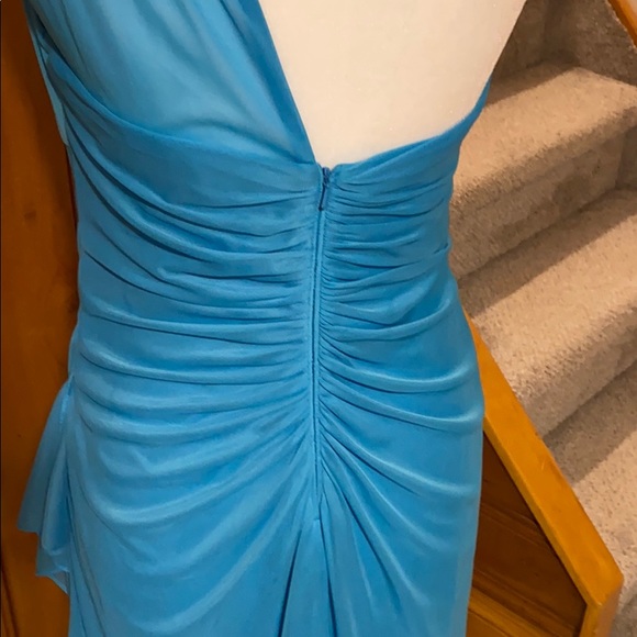 One shoulder Malibu blue dress - Picture 6 of 10